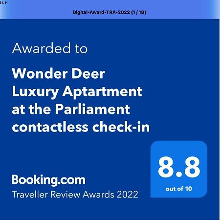 Wonder Deer Lux Apartment At The Parliament Self Check-In Budapešť Exteriér fotografie